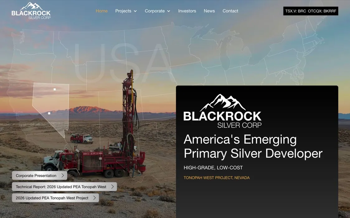 Blackrock Silver website